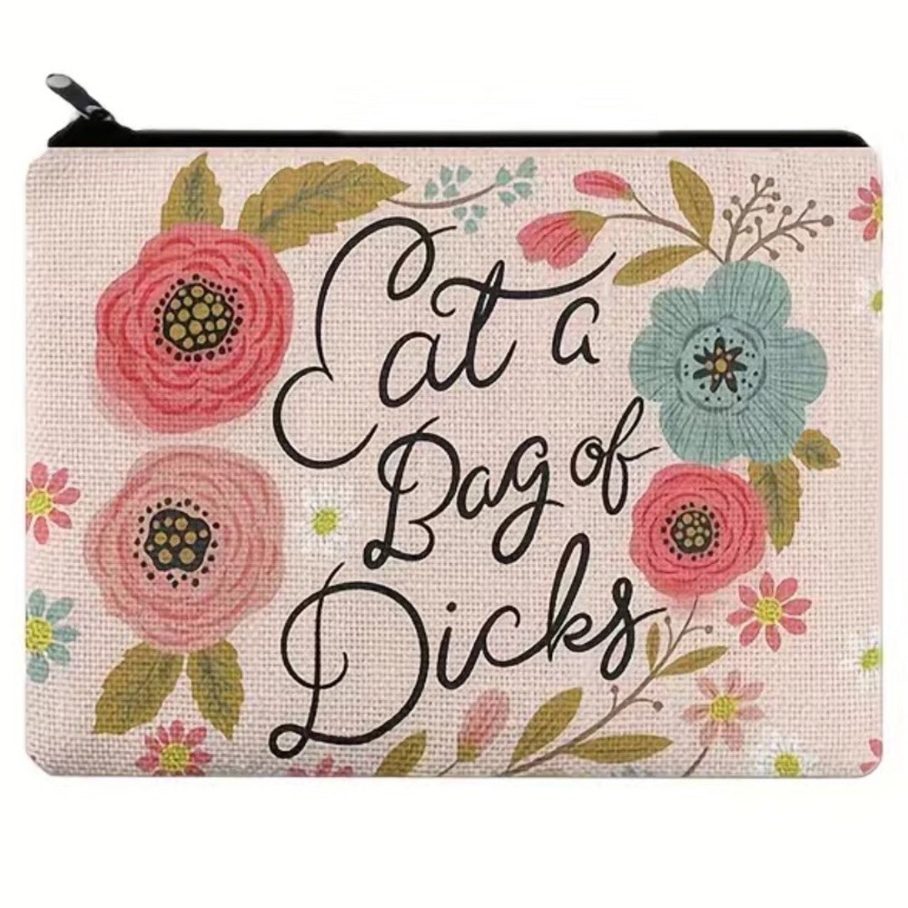 🎁 Eat A Bag of Makeup Bag , Sarcastic Gift Idea